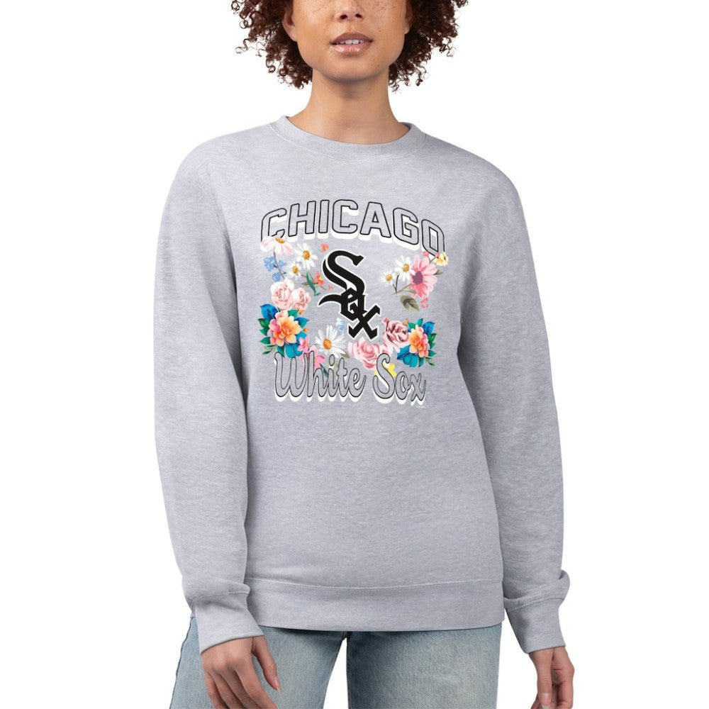 MLB Chicago White Sox G-III 4Her by Carl Banks Women's Flowers Graphic Pullover Sweatshirt