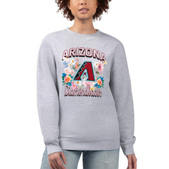 MLB Arizona Diamondbacks G-III 4Her by Carl Banks Women's Flowers Graphic Pullover Sweatshirt