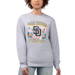 MLB San Diego Padres G-III 4Her by Carl Banks Women's Flowers Graphic Pullover Sweatshirt
