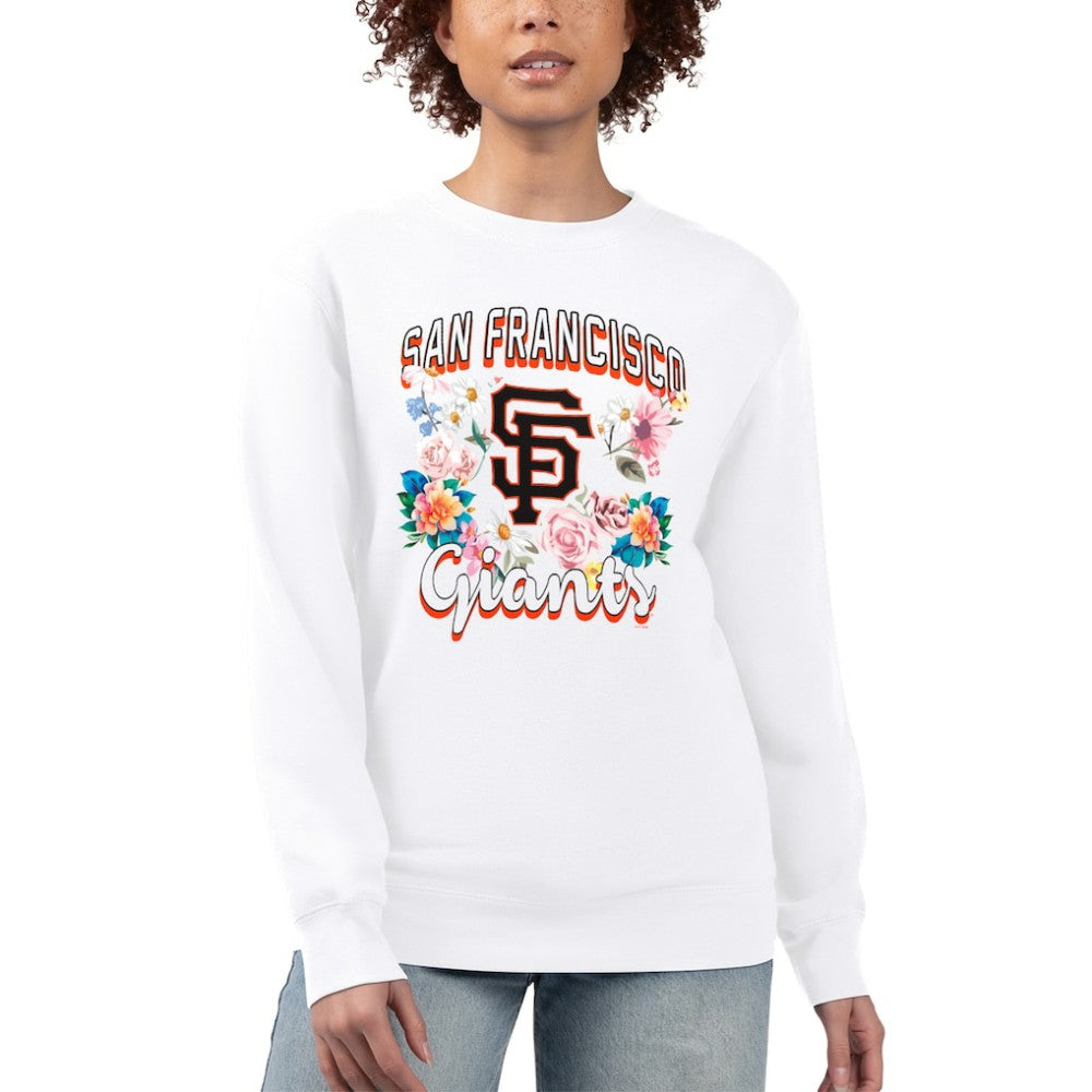 MLB San Francisco Giants G-III 4Her by Carl Banks Women's Flowers Graphic Pullover Sweatshirt