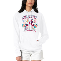 MLB Atlanta Braves G-III 4Her by Carl Banks Women's Flowers Graphic Pullover Hoodie