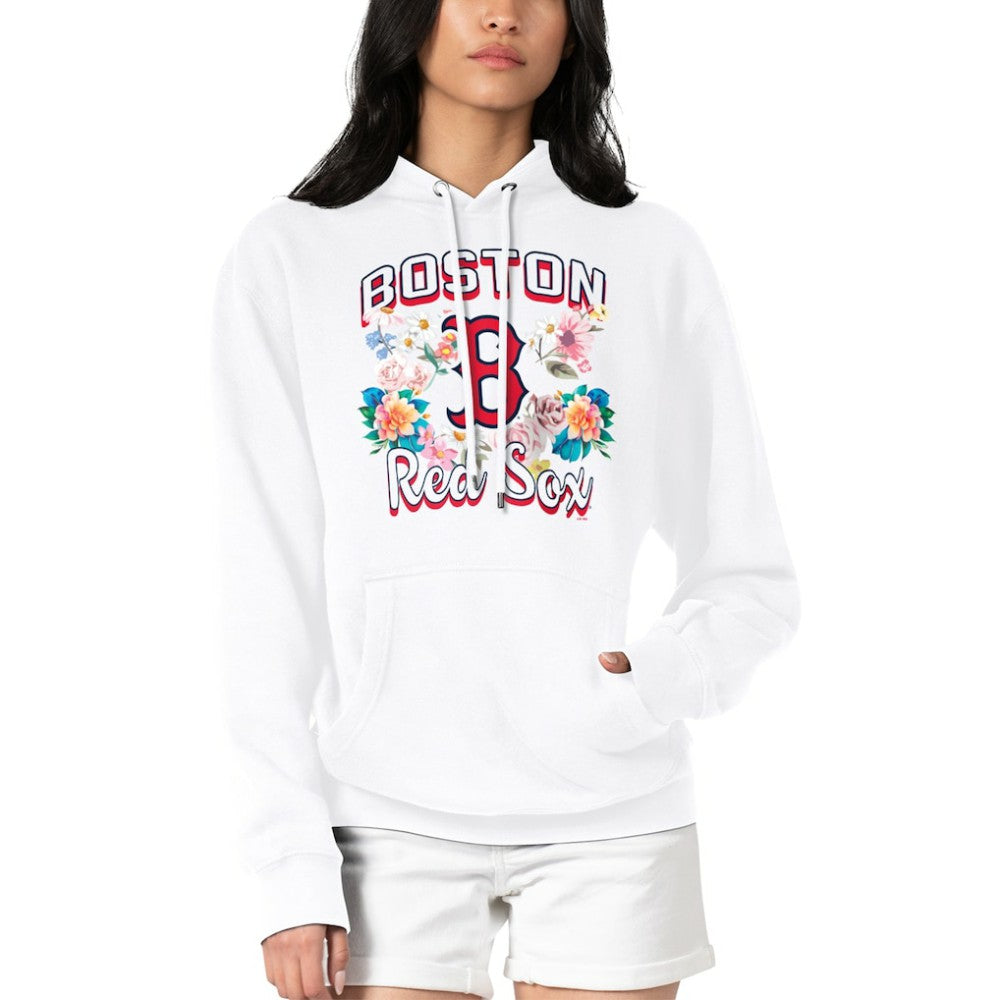 MLB Boston Red Sox G-III 4Her by Carl Banks Women's Flowers Graphic Pullover Hoodie
