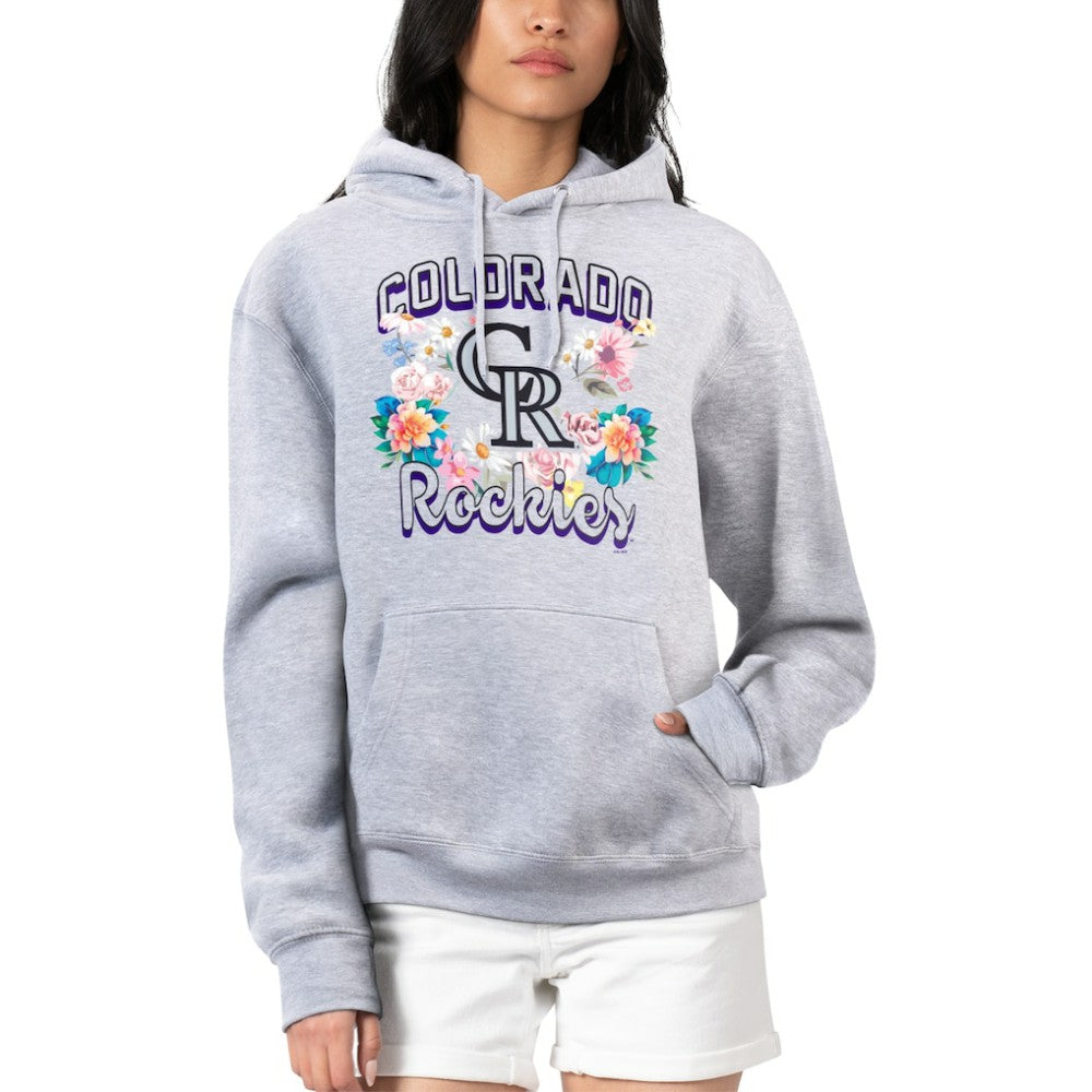 MLB Colorado Rockies G-III 4Her by Carl Banks Women's Flowers Graphic Pullover Hoodie