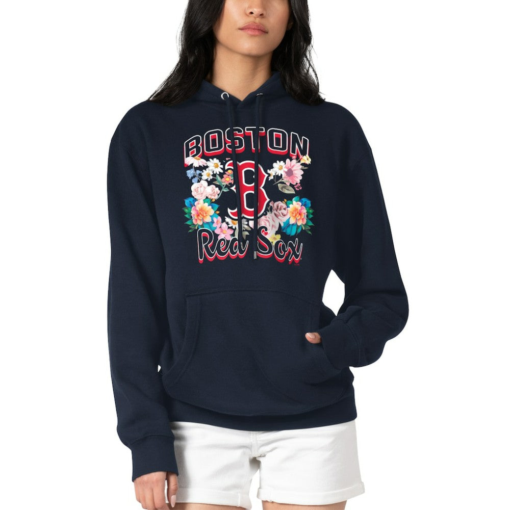 MLB Boston Red Sox G-III 4Her by Carl Banks Women's Flowers Graphic Pullover Hoodie