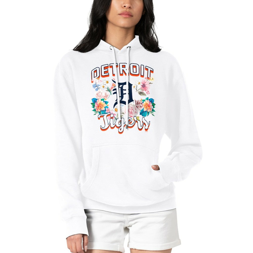 MLB Detroit Tigers G-III 4Her by Carl Banks Women's Flowers Graphic Pullover Hoodie