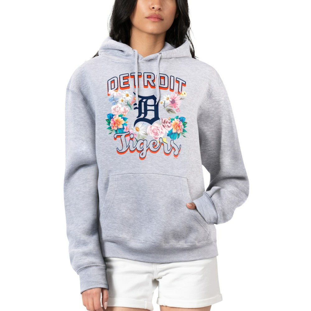 MLB Detroit Tigers G-III 4Her by Carl Banks Women's Flowers Graphic Pullover Hoodie