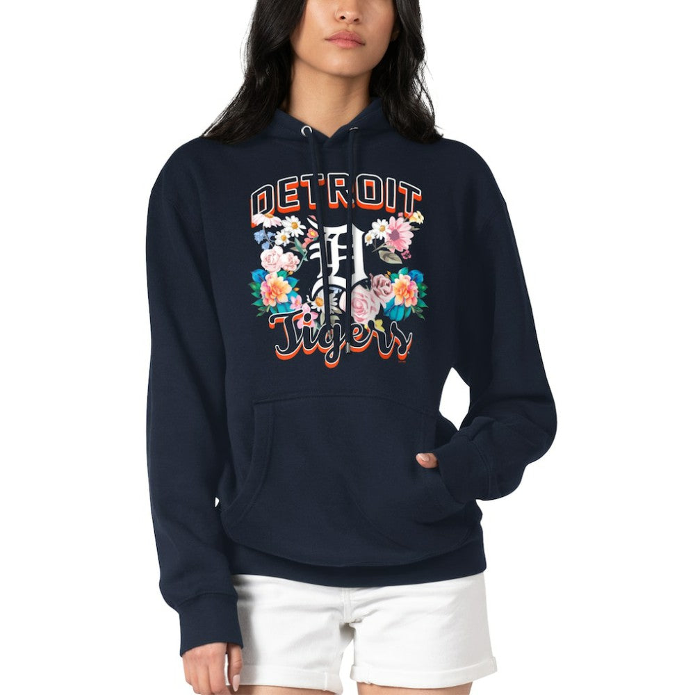 MLB Detroit Tigers G-III 4Her by Carl Banks Women's Flowers Graphic Pullover Hoodie