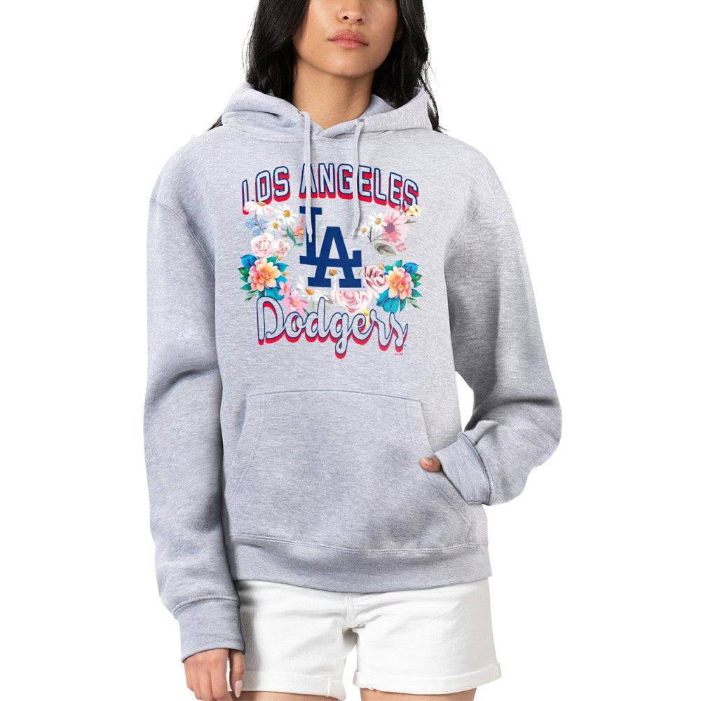 MLB Los Angeles Dodgers G-III 4Her by Carl Banks Women's Flowers Graphic Pullover Hoodie