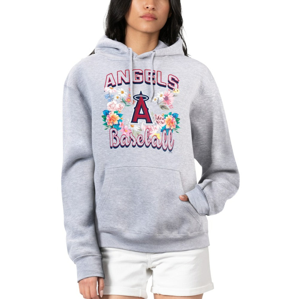 MLB Los Angeles Angels G-III 4Her by Carl Banks Women's Flowers Graphic Pullover Hoodie