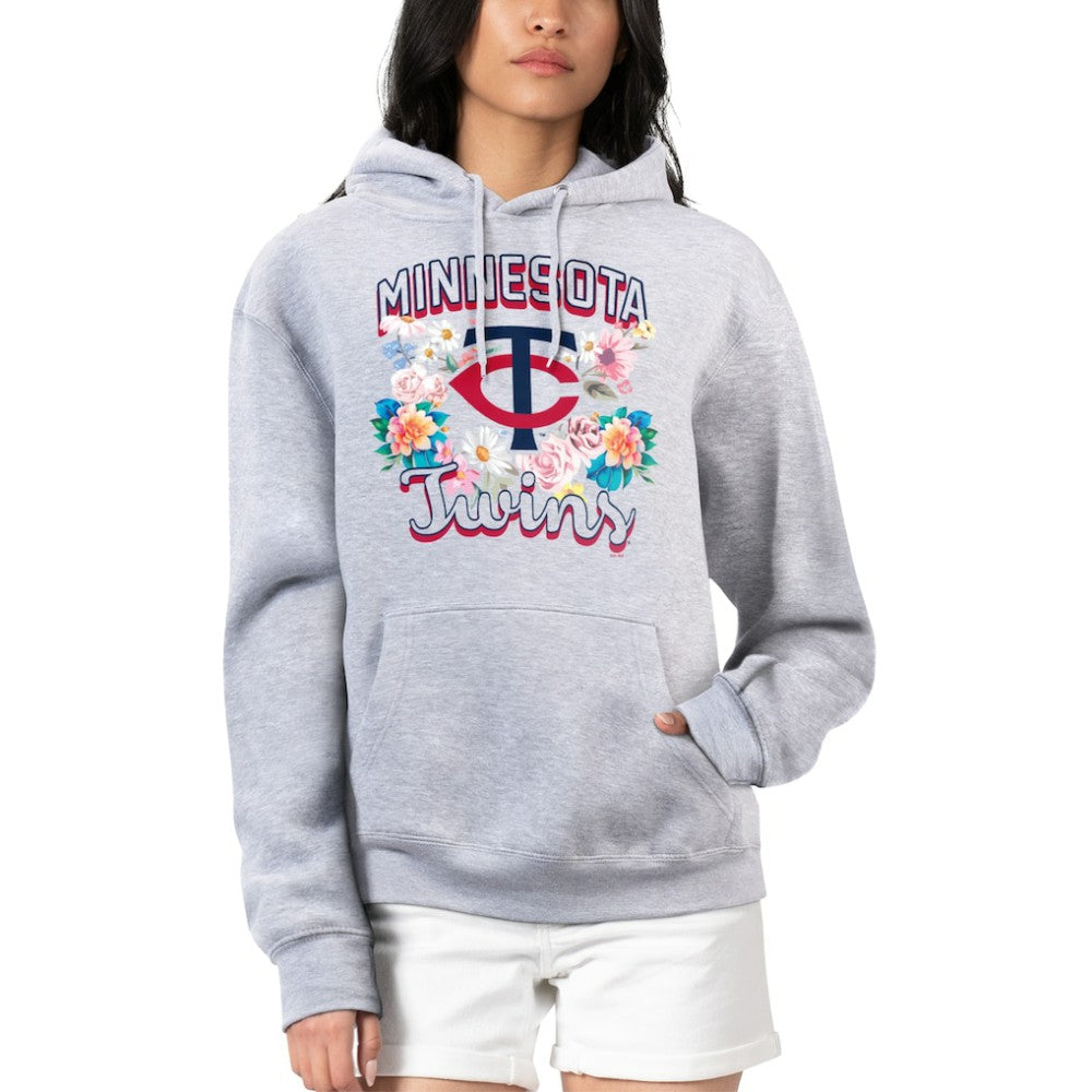 MLB Minnesota Twins G-III 4Her by Carl Banks Women's Flowers Graphic Pullover Hoodie