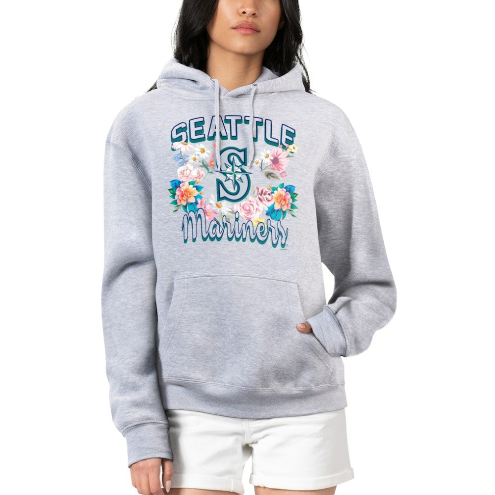 MLB Seattle Mariners G-III 4Her by Carl Banks Women's Flowers Graphic Pullover Hoodie