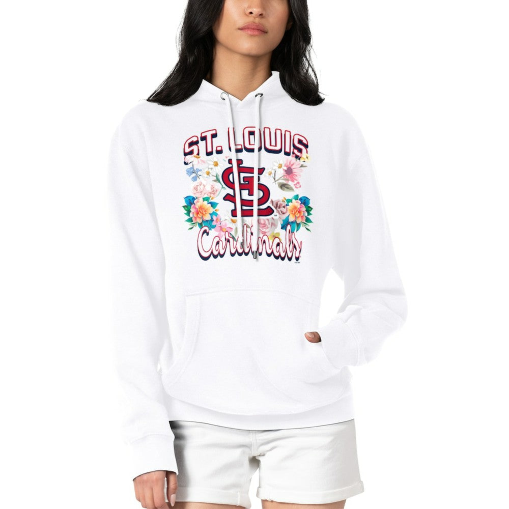 MLB St. Louis Cardinals G-III 4Her by Carl Banks Women's Flowers Graphic Pullover Hoodie