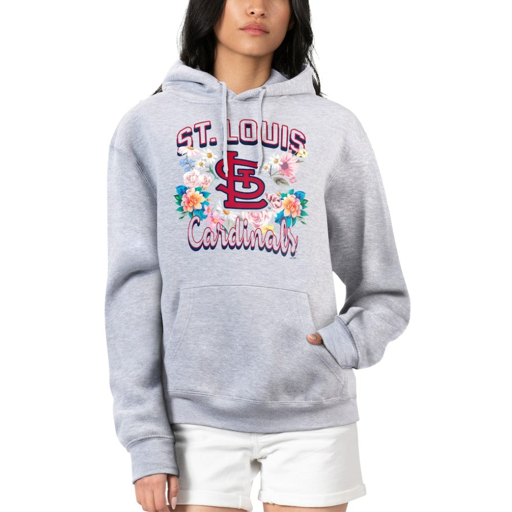 MLB St. Louis Cardinals G-III 4Her by Carl Banks Women's Flowers Graphic Pullover Hoodie
