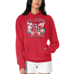 MLB St. Louis Cardinals G-III 4Her by Carl Banks Women's Flowers Graphic Pullover Hoodie