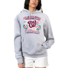 MLB Washington Nationals G-III 4Her by Carl Banks Women's Flowers Graphic Pullover Hoodie