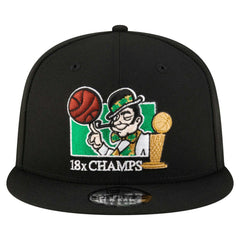 NBA Boston Celtics Lucky 18x Champs 9FIFTY Snapback Hat