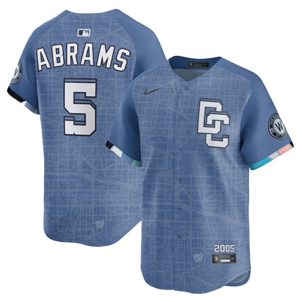 MLB CJ Abrams Washington Nationals Nike 2025 City Connect Limited Jersey