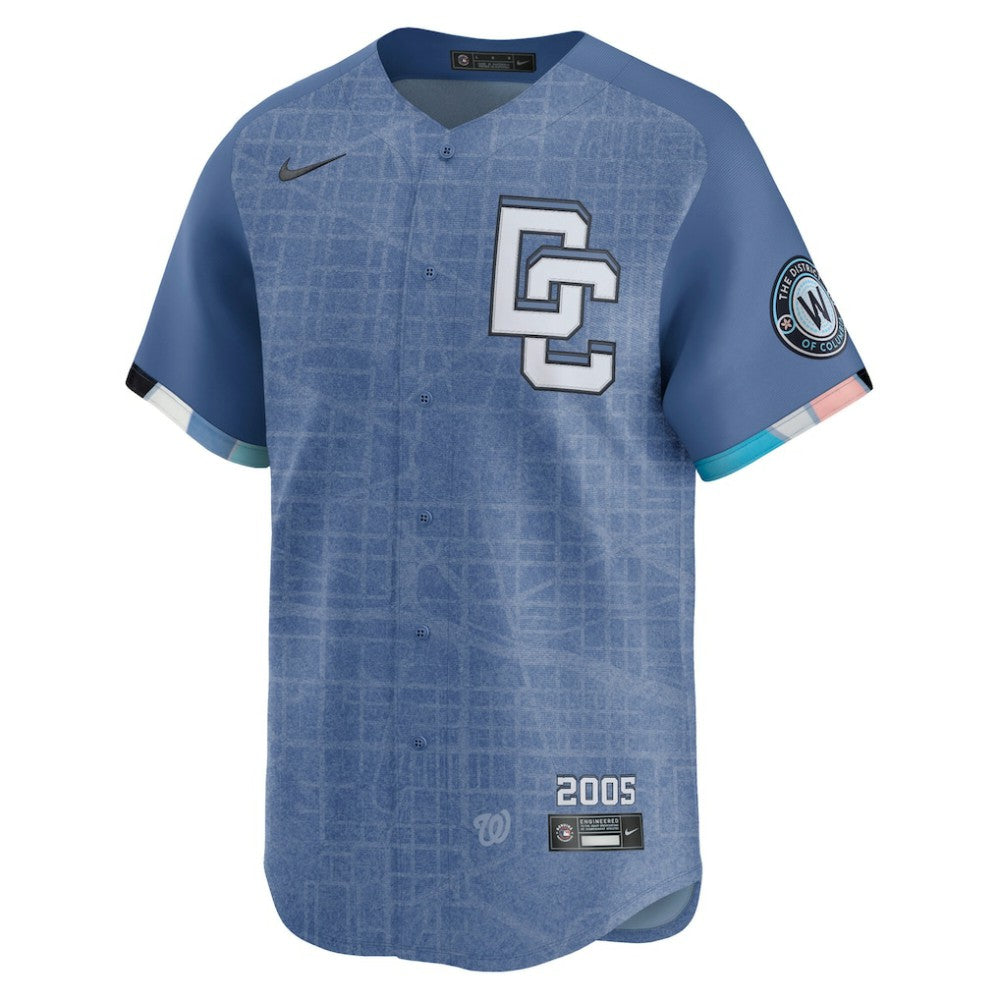MLB CJ Abrams Washington Nationals Nike 2025 City Connect Limited Jersey