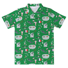 Mexico National Team Vive La Fete Youth Impressions Artwork Polo -  Green