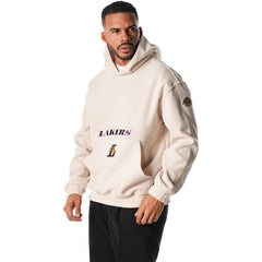 NBA Los Angeles Lakers The Wild Collective Unisex Corduroy Tri-Blend Pullover Hoodie