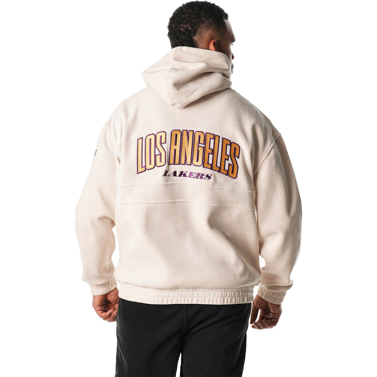 NBA Los Angeles Lakers The Wild Collective Unisex Corduroy Tri-Blend Pullover Hoodie