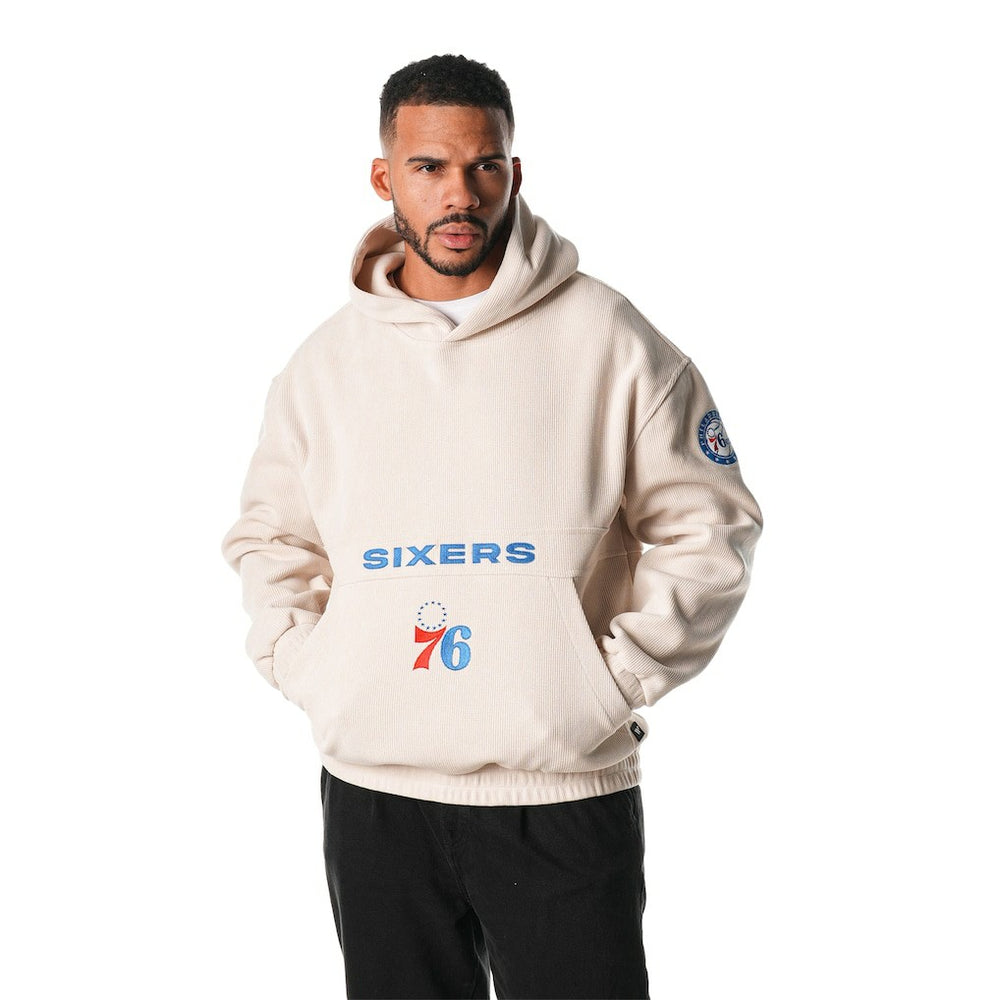 NBA Philadelphia 76ers The Wild Collective Unisex Corduroy Tri-Blend Pullover Hoodie