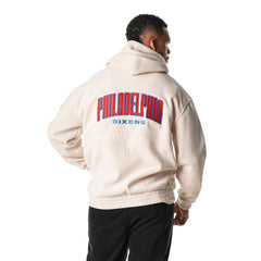 NBA Philadelphia 76ers The Wild Collective Unisex Corduroy Tri-Blend Pullover Hoodie