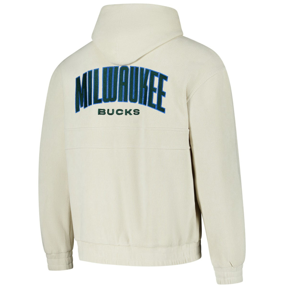 NBA Milwaukee Bucks The Wild Collective Unisex Corduroy Tri-Blend Pullover Hoodie