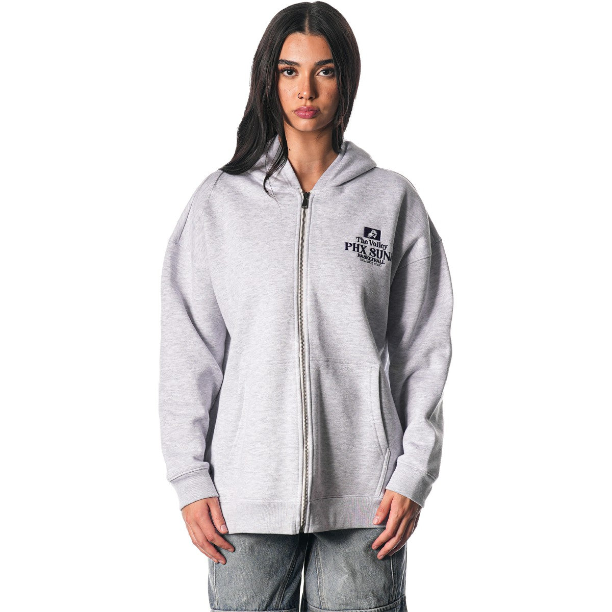 NBA Phoenix Suns The Wild Collective Unisex Full-Zip Floral Hoodie
