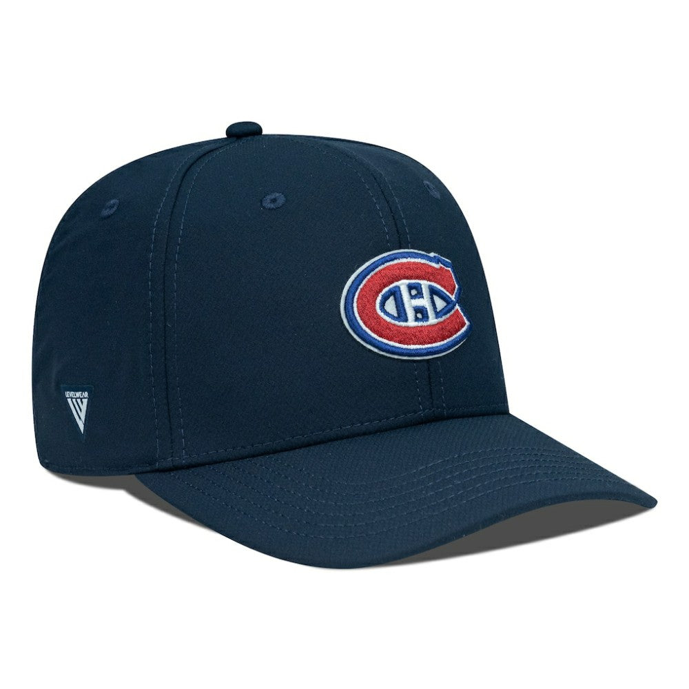 NHL Navy Montreal Canadiens Levelwear Rise Flex Hat