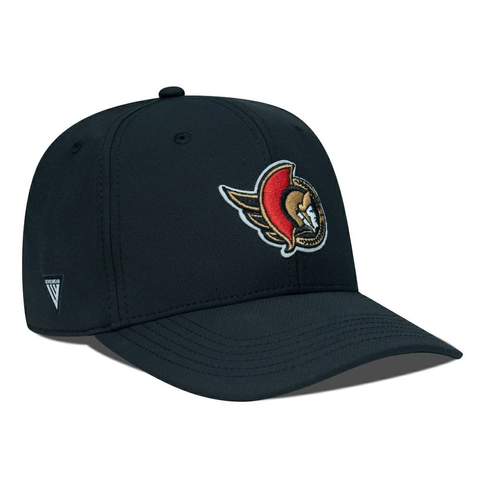NHL Black Ottawa Senators Levelwear Rise Flex Hat