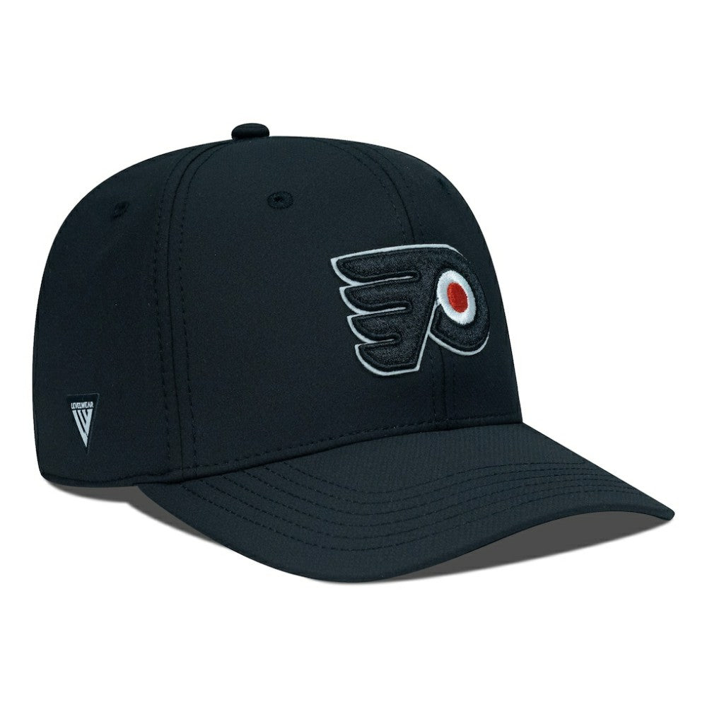 NHL Black Philadelphia Flyers Levelwear Rise Flex Hat