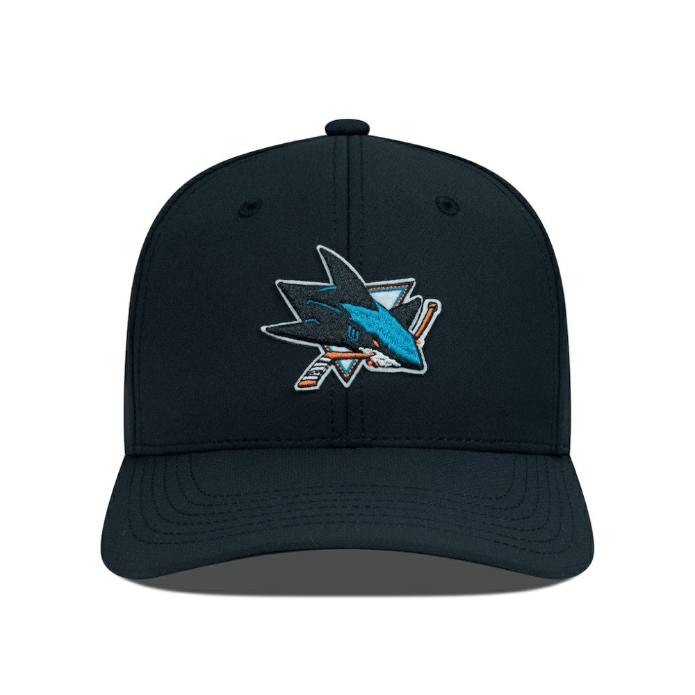 NHL Black San Jose Sharks Levelwear Rise Flex Hat