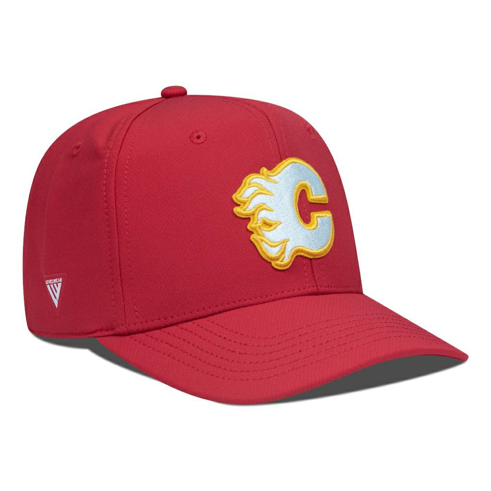 NHL Red Calgary Flames Levelwear Rise Flex Hat