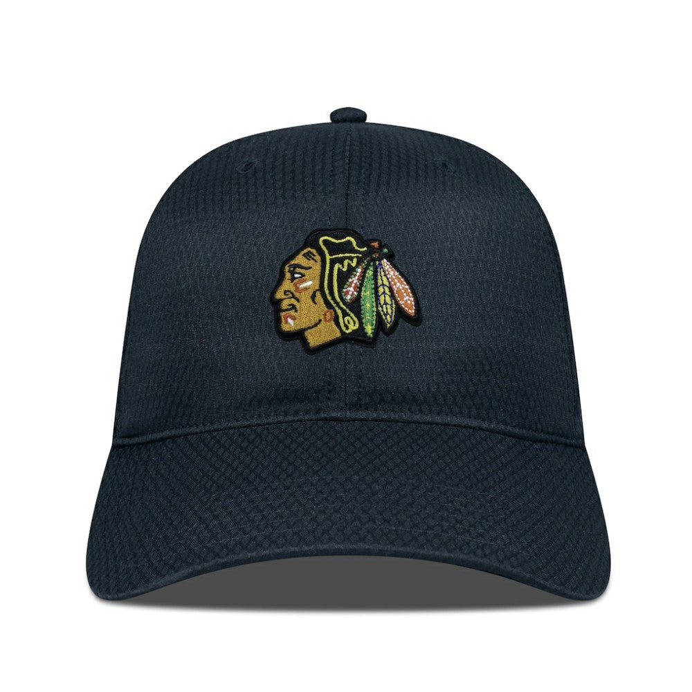 NHL Black Chicago Blackhawks Levelwear Matrix Adjustable Hat