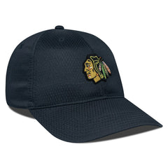 NHL Black Chicago Blackhawks Levelwear Matrix Adjustable Hat