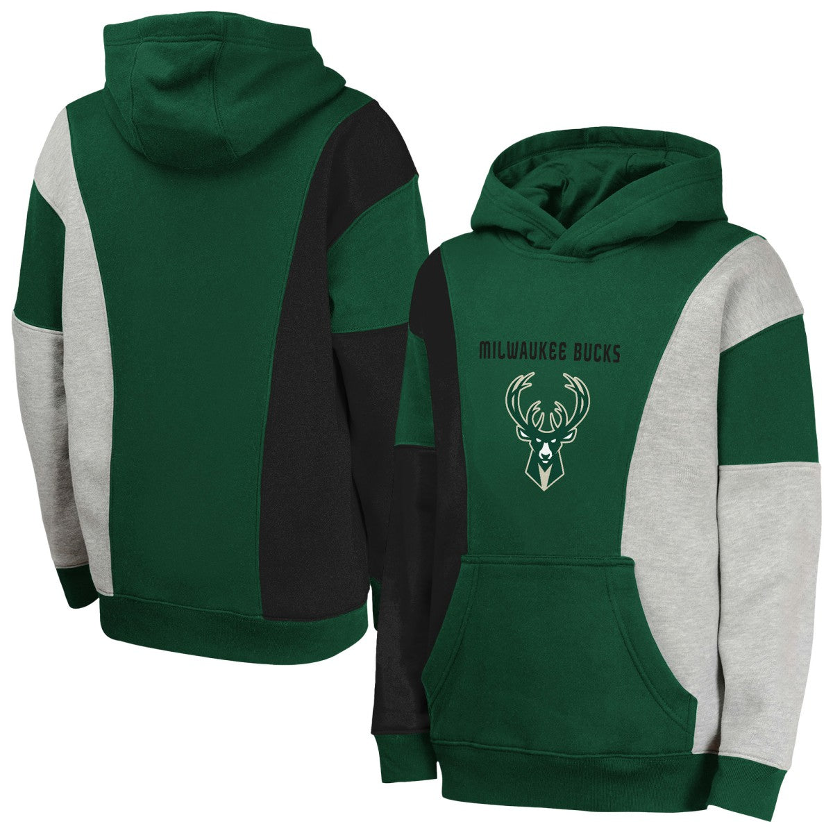 NBA Milwaukee Bucks Youth Ace In the Hole Pullover Hoodie