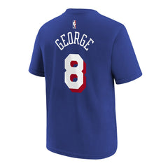 NBA Paul George Philadelphia 76ers Youth Icon Name & Number T-Shirt