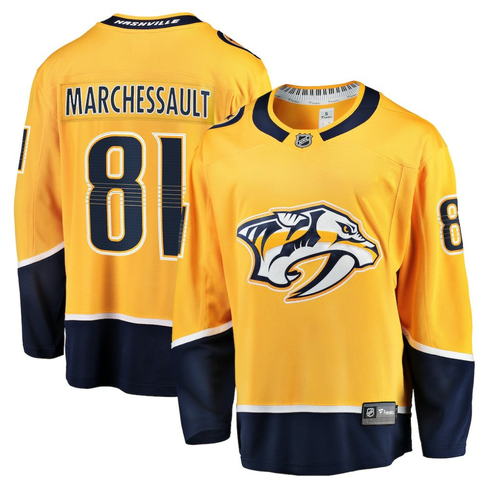 NHL Gold Jonathan Marchessault Nashville Predators Fanatics Home Premier Breakaway Player Jersey
