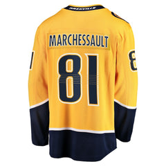 NHL Gold Jonathan Marchessault Nashville Predators Fanatics Home Premier Breakaway Player Jersey