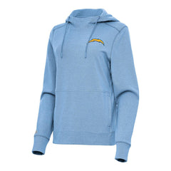 Antigua Women's Justice Pullover Hoodie - Los Angeles Chargers