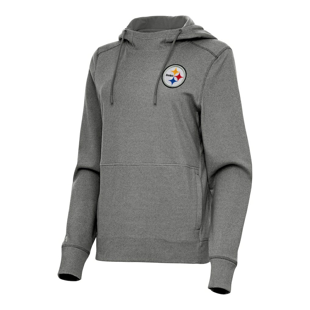 Antigua Women's Justice Pullover Hoodie - Pittsburgh Steelers