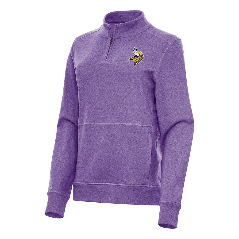 Antigua Women's Crush Quarter-Zip Jacket - Minnesota Vikings