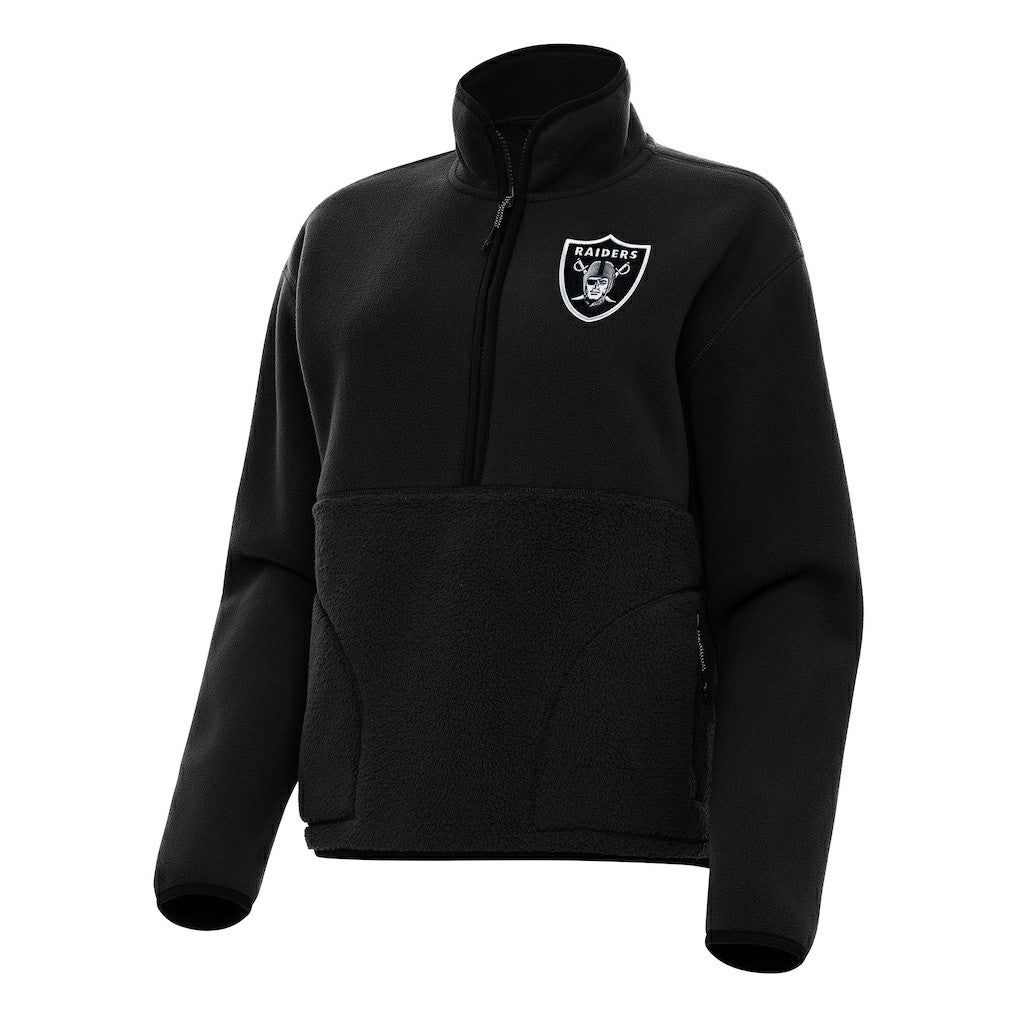 Antigua Women's Figure Half-Zip Sweatshirt - Las Vegas Raiders