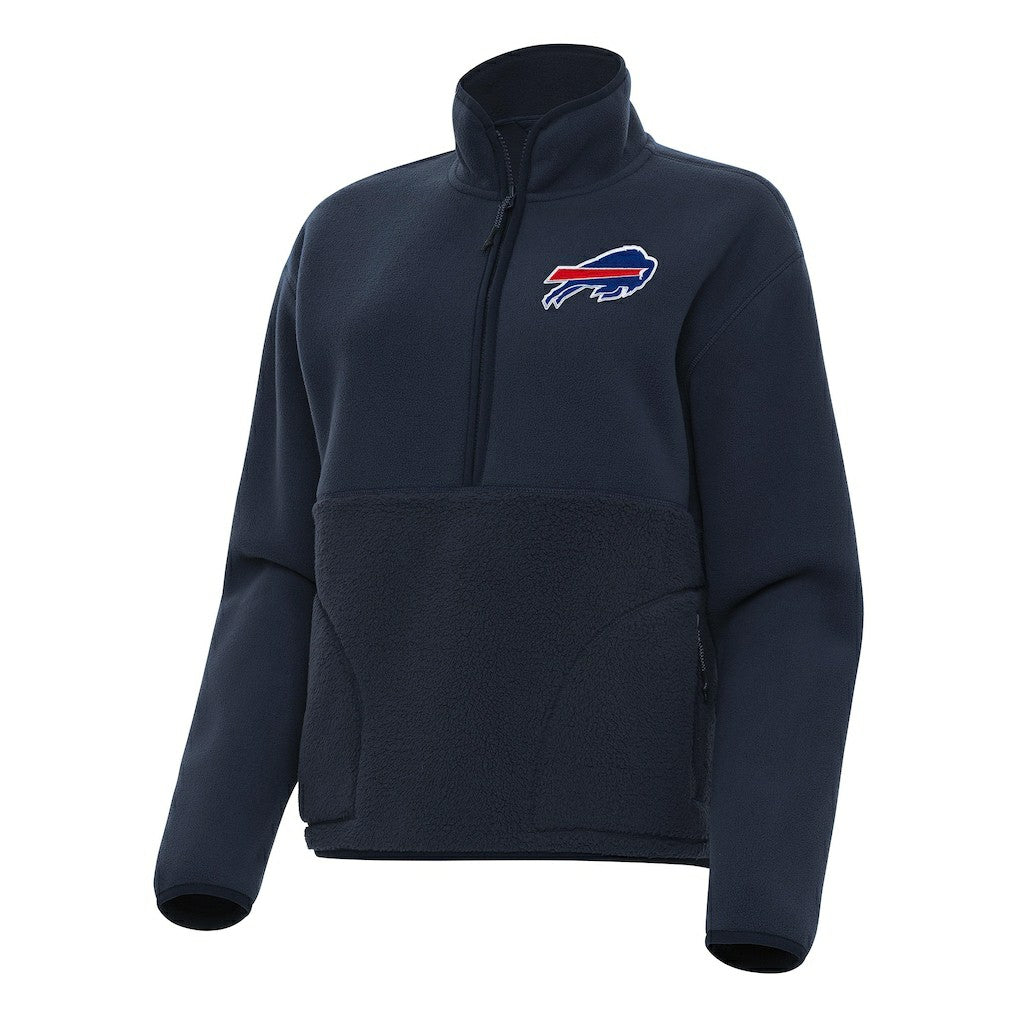 Antigua Women's Figure Half-Zip Sweatshirt - Buffalo Bills