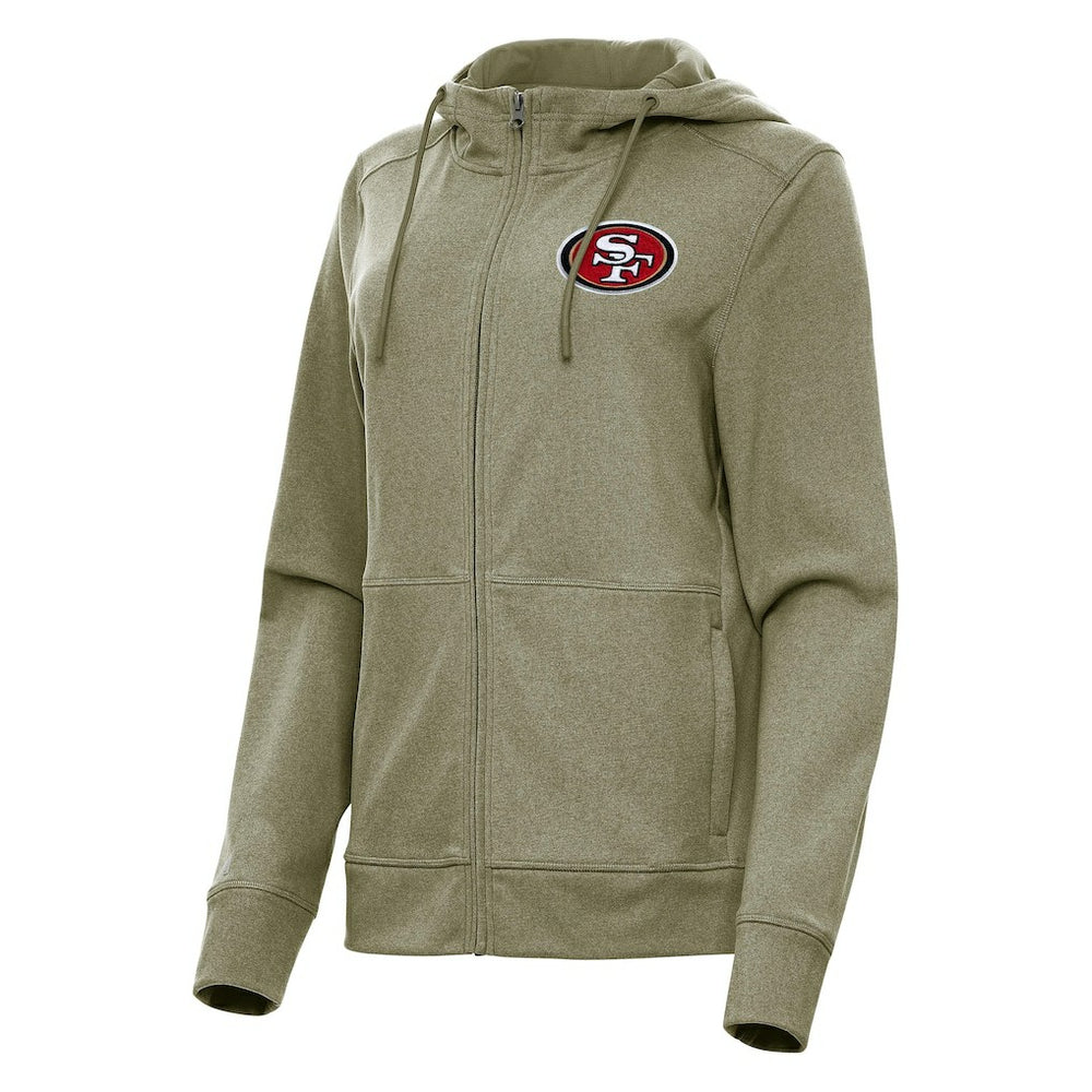 Antigua Women's Seeker Full-Zip Hoodie Jacket - San Francisco 49ers