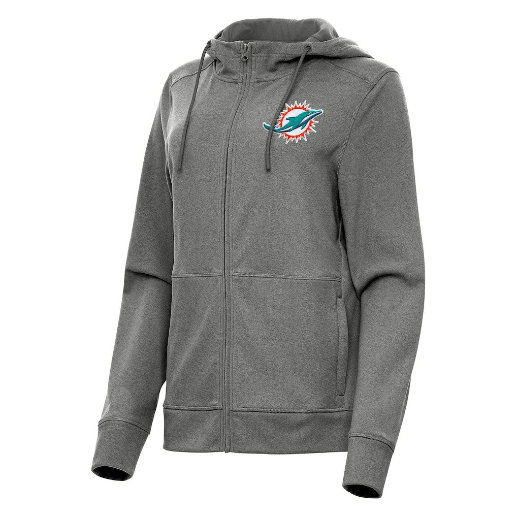 Antigua Women's Seeker Full-Zip Hoodie Jacket - Miami Dolphins