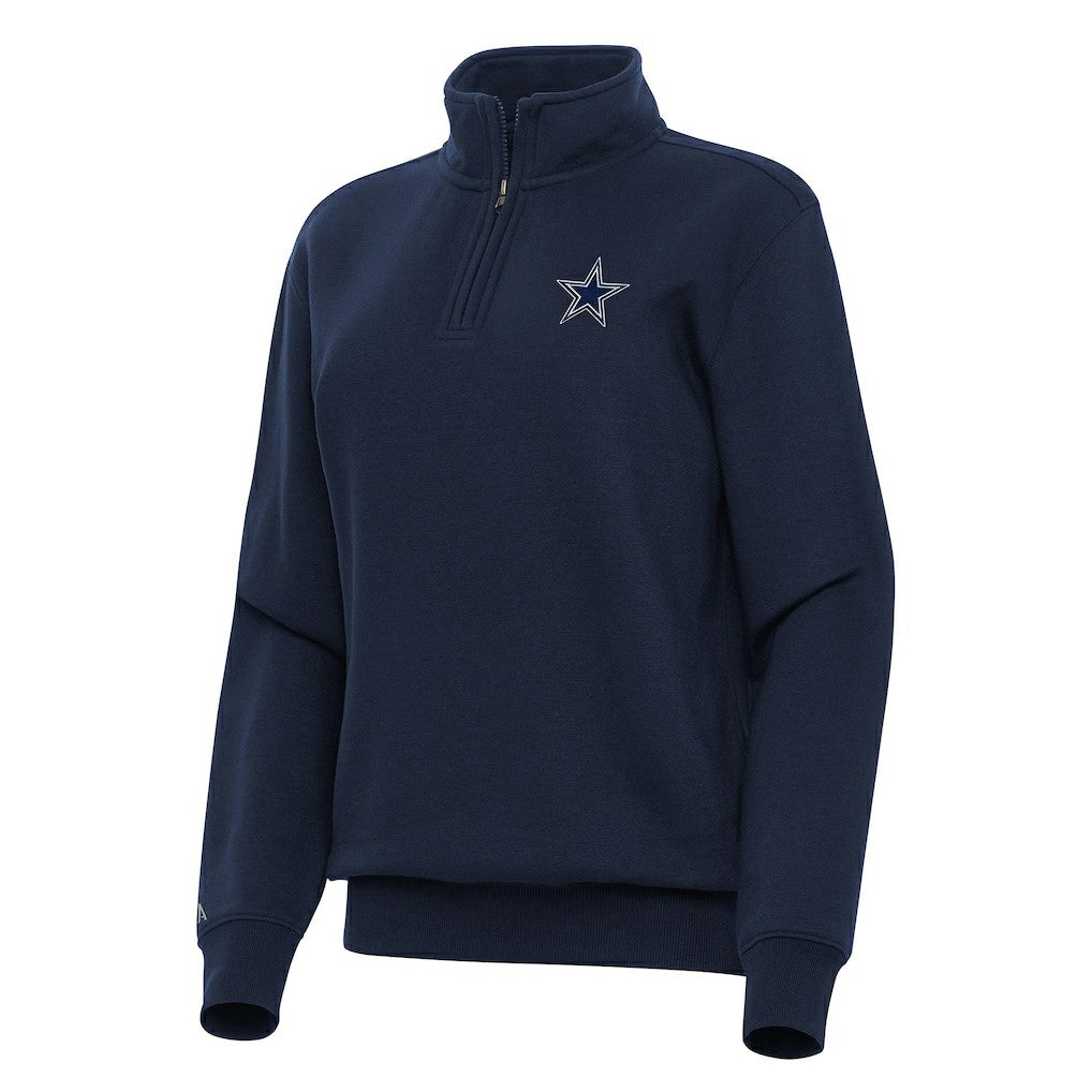 Antigua Women's Victory Quarter-Zip Top - Dallas Cowboys