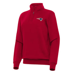 Antigua Women's Victory Quarter-Zip Top - New England Patriots