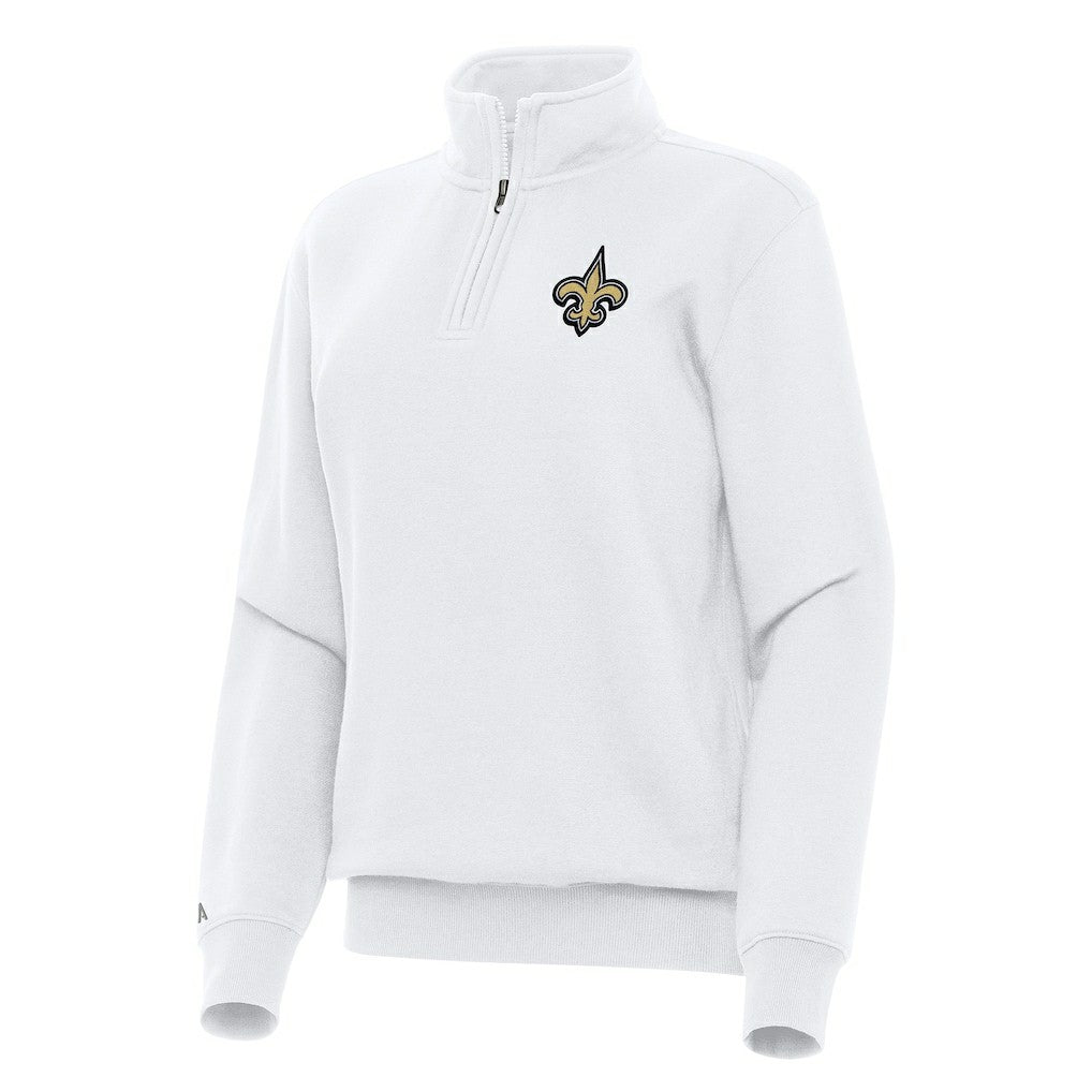 Antigua Women's Victory Quarter-Zip Top - New Orleans Saints